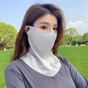 2026 New Ice Silk Full-Face Sunscreen Mask - Summer Protection Neck Cover All-in-One Shade UV-Blocking Breathable Mask   women boo      mothers   basket valantine graduation  bachelorette  whimsical
