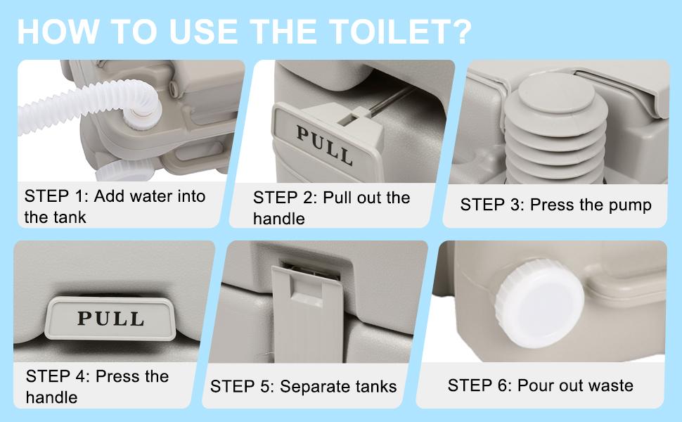 Outvita Portable Sink and Toilet Combo, 5 Gallon Hand Washing Station & 5.3 gallon Flushing Toilet, Detachable Wastewater Recycled Perfect for Outdoor Camping RV Travel Boat Outvita Portable Sink and Toilet Combo, 5 Gallon Hand Washing Station & 5.3 gallon Flushing Toilet, Detachable Wastewater Recycled Perfect for Outdoor Camping RV Travel Boat