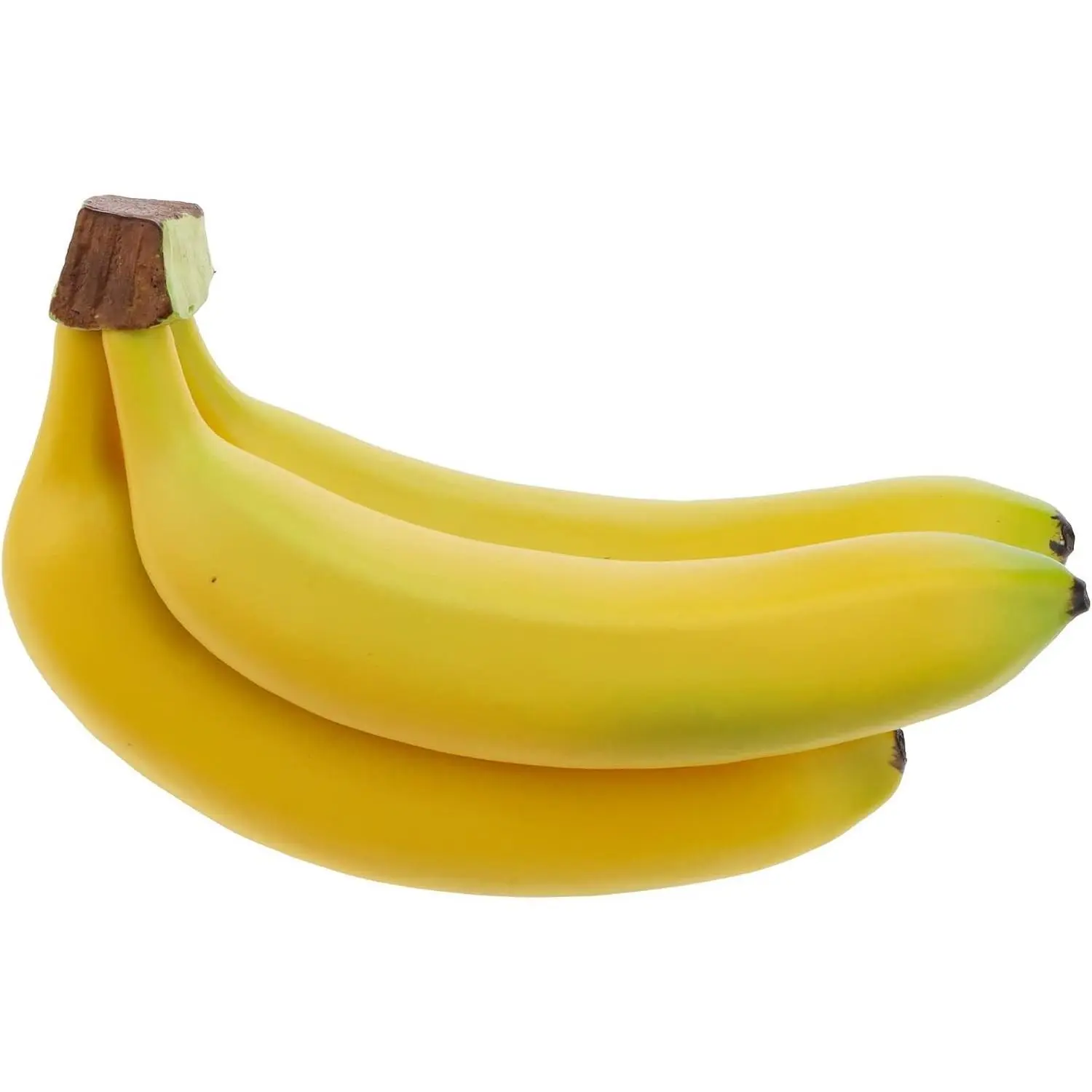 Woration 3 Heads Realistic Artificial Banana Bunch Lifelike Fake Plastic Fruit, Photo Props, Kitchen Wedding Home Party Decor, Fruit Bowl Filler