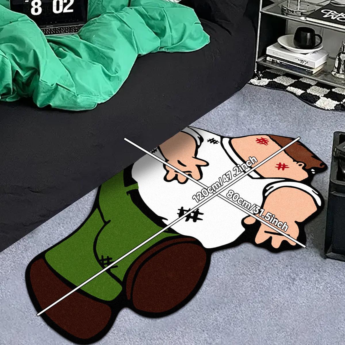 Cartoon Character Pattern Floor Mat, 1 Count Non-slip Soft Floor Carpet, Decorative Area Rug for Home Living Room Bedroom, Home Decor, Fluffy Nursery Rug