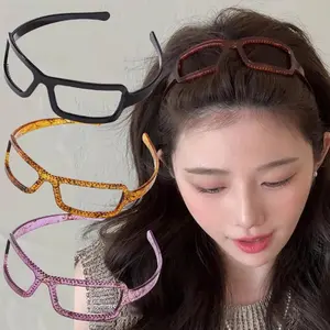 Sunglasses Frame Shape Hair Hoop Glasses Hairband For Women Girl Sweet Fixed Headband Hair Ornament Fashion Hair Accessories