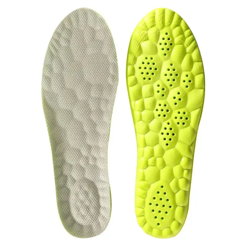 Unisex High Elastic Memory Foam Insoles - Arch Support, Shock Absorption, Breathable, Sweat-Wicking, Antibacterial, Deodorant Pads for Daily Walking, Running, Commute Height Boosters