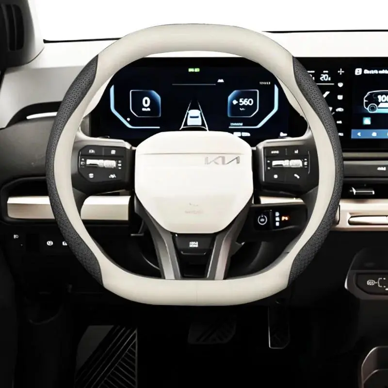 Leather Car Steering Wheel Cover for All New KIA K4 GT-Line 2025 2026 Car-styling Auto Accessories