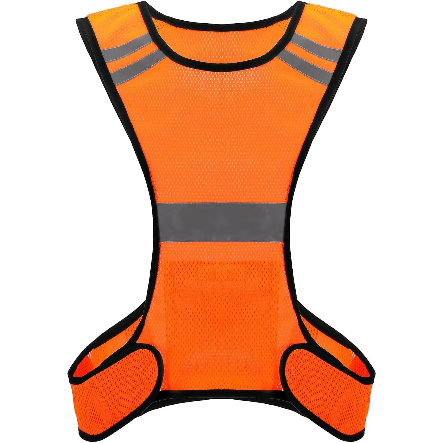 Reflective Running Vest High Visibility Running Gear with Large Pocket Night Lightweight Reflective Safety Vest