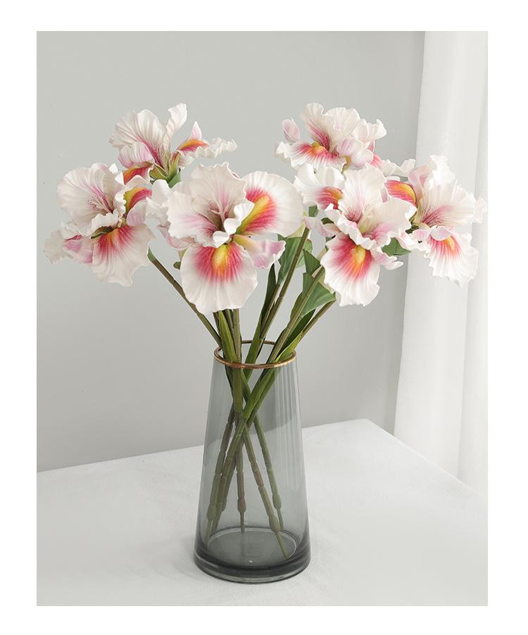 Eternal Iris 3-Stem Bundle| Premium Faux Florals for Mother's Day Gift & Aesthetic Home Decor| Bendable Stems|Premium Faux Florals