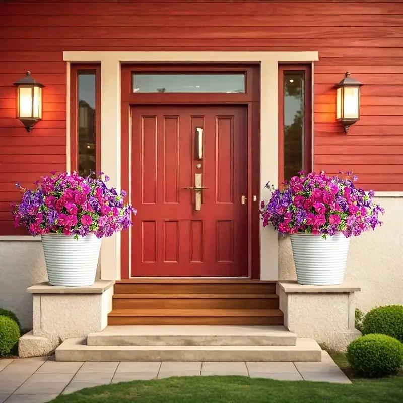 Artificial Flower (16pcs/set), Faux Flower, Decorative Flower for Home Garden, Porch, Window Box, Yard and Seasonal Celebrations, Spring/Summer Decoration, Fruit, Artificial Flower Plant #GLOBAL PICKS
