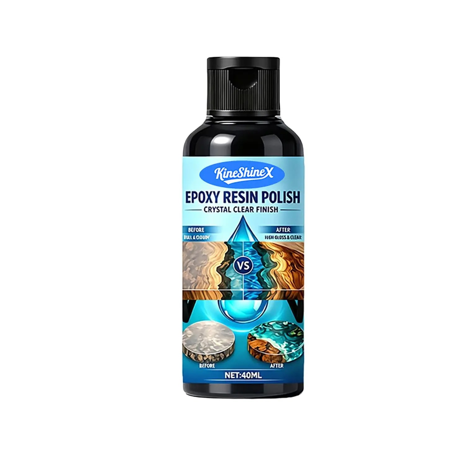 Epoxy Resin Polishing Wax, Manual Polish, Includes Crystal Wipe, Grinding and Polishing, Ideal for DIY Craft Projects