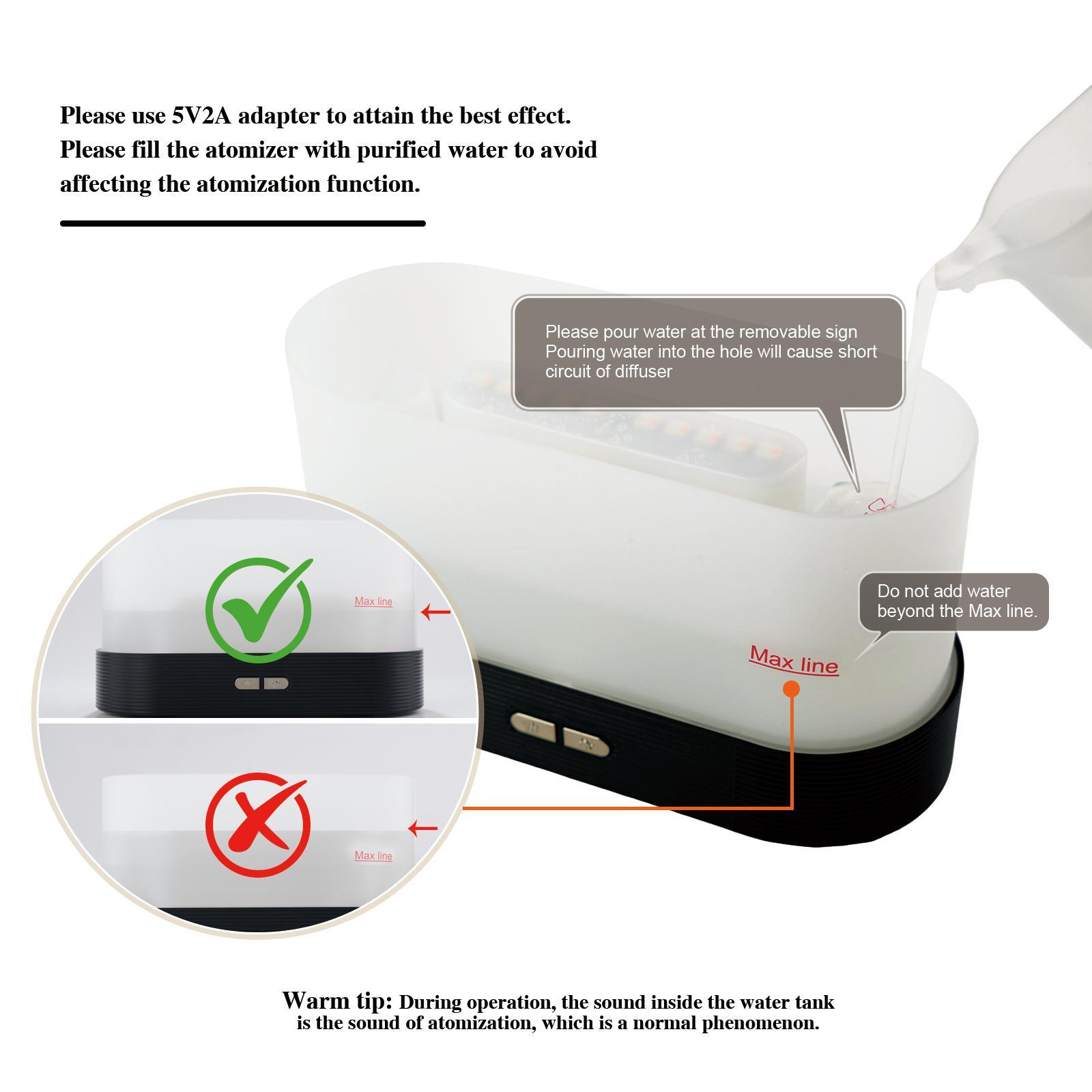 Colorful Flame Air Aroma Diffuser Humidifier with Essential Oils, Long-Lasting Scents, 7 Flame Colors Noiseless Essential Oil Diffuser for Home, Office, Yoga #TOP PICKS