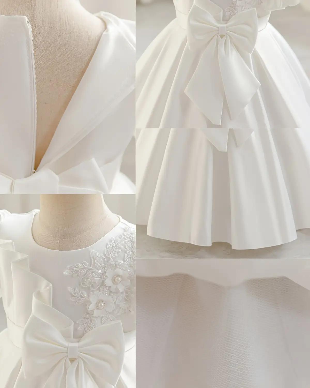 Girls' Birthday Princess Party dress - Soft Pink Formal gown with flared skirt, Non-Stretchy Birthday, Christmas,, Girl Dres, Pink Dres, Elegant Dress Girl, Princess Dress Girl, Pink Dress Girl