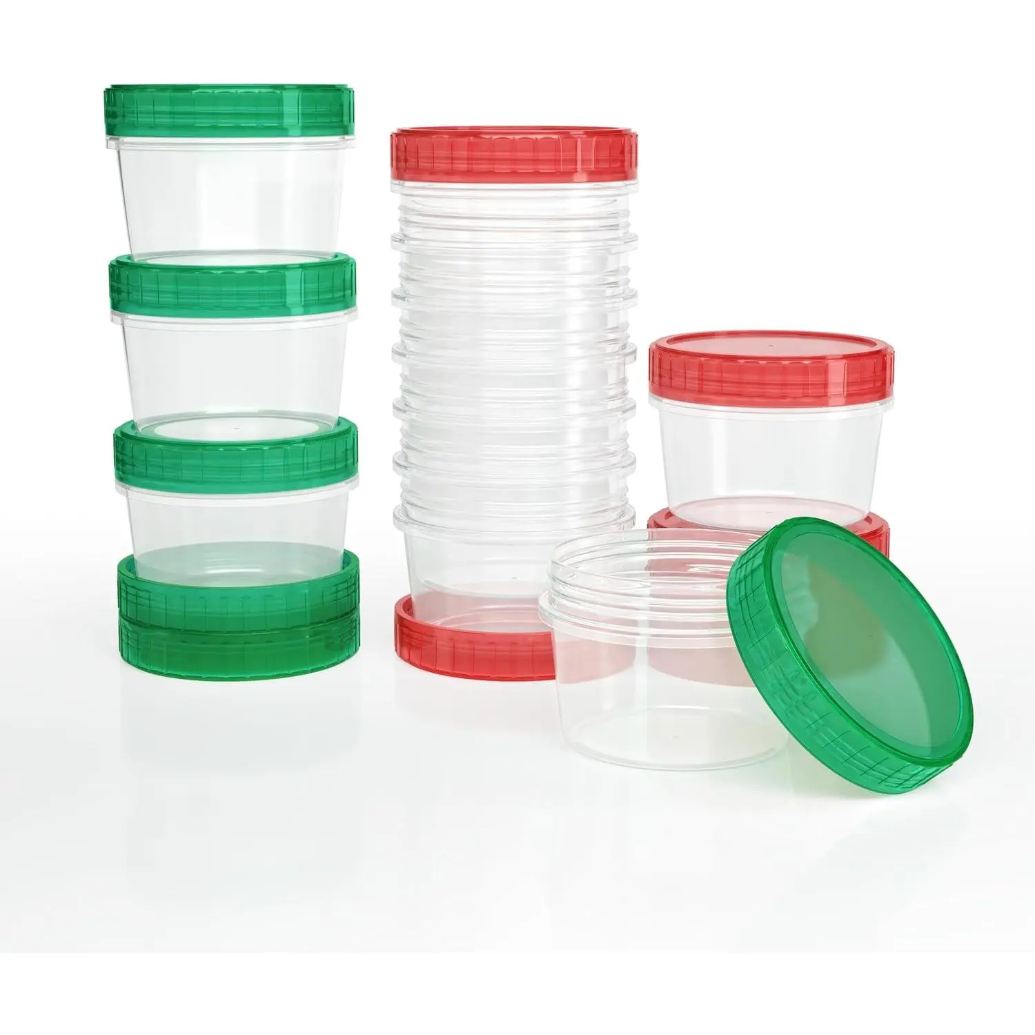 Salad Dressing Container to Go  - 2 Oz Plastic Sauce Container With Leak-Proof Twist (12 Pcs)