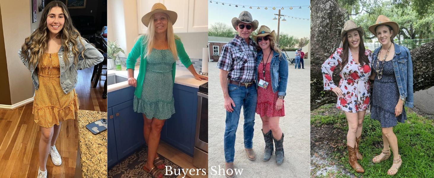 Beotyshow Women's Summer Ruffle Sleeve Sweetheart Neckline Printing Dress Mini Dress Beotyshow Women's Summer Ruffle Sleeve Sweetheart Neckline Printing Dress Mini Dress