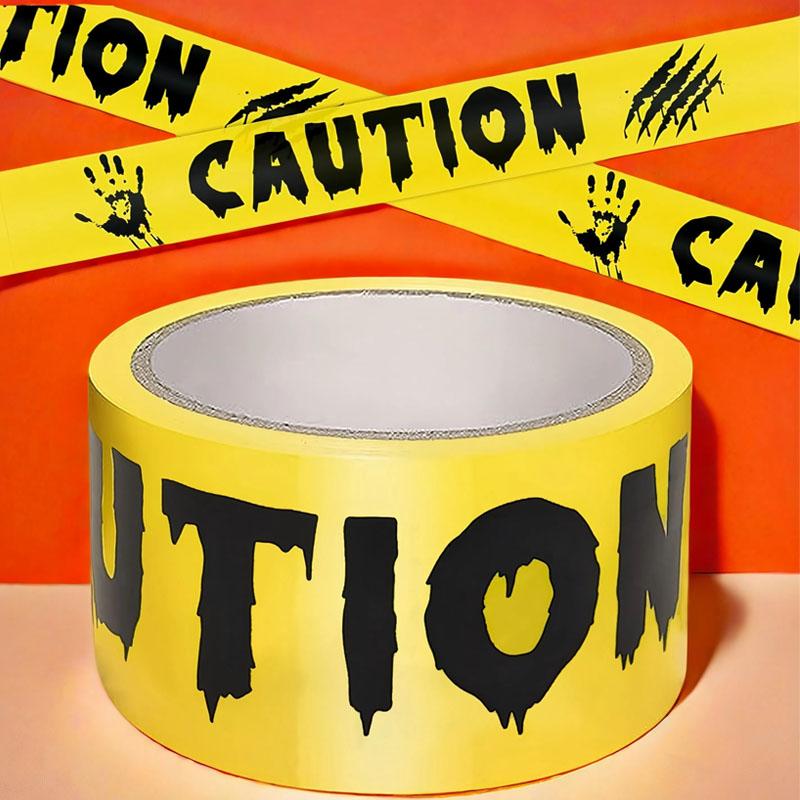 Halloween Warning Tape, Ghosts Keep Out Bloody Roll, 2 Inch X 82 Feet Outdoor Decor, Indoor & Outdoor Party Supplies