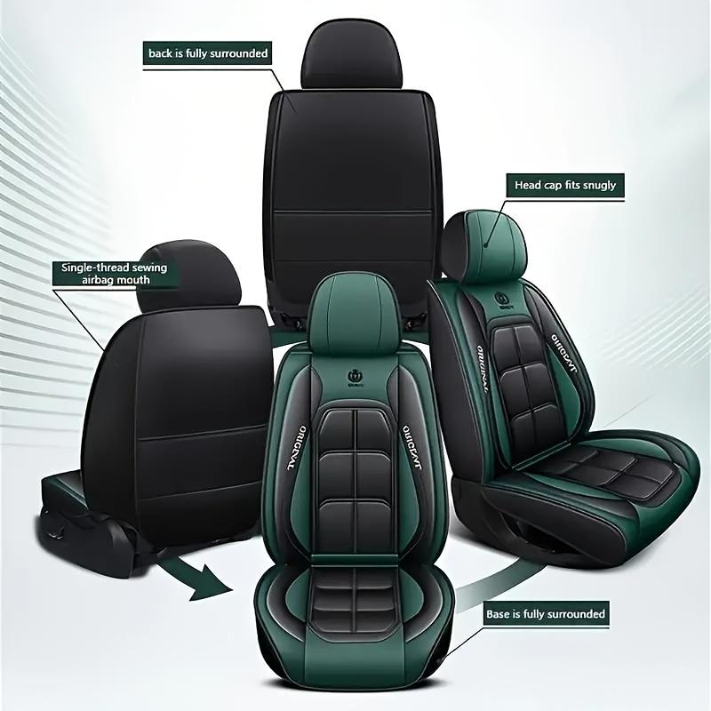 Luxury Imitation Leather Car Front Seat Cover-Suitable for Cars, SUV and Pickup-Durable, Comfortable and Stylish Car Accessories