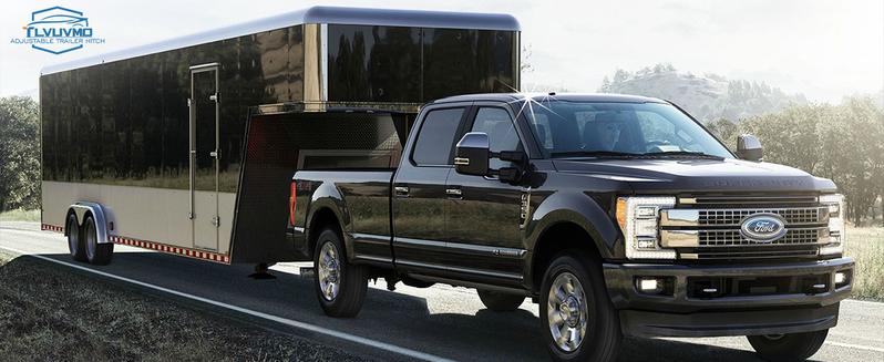 Adjustable Trailer Hitch, 8 Inch Drop Hitch Ball Mount (Fits 2-Inch Receiver), 12,500 LBS GTW, (2" & 2-5/16") Chrome Plated Steels Balls, Aluminum Tow Hitches with Two Anti-Theft Pins Locks