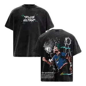 Deku Shirt, Plus Ultra Tee, My Hero Academia Shirt, MHA Anime Graphic Tee, Washed Oversized Anime Shirt