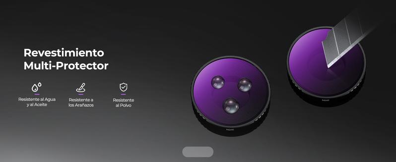 K&F CONCEPT Kit of 6 HD Filters Compatible with dji Osmo Action 6, CPL Filters ND8 ND16 ND32 ND64 Black Diffusion 1/4 Polarizer Light Reduction HD Optical Glass with Nano Multilayer Coating