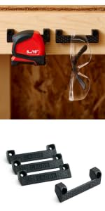 Drill Holder Power Tool Organizer, Universal Wall Mount Cordless Tool Rack for Milwaukee, Dewalt & More, 2-Pack, Black