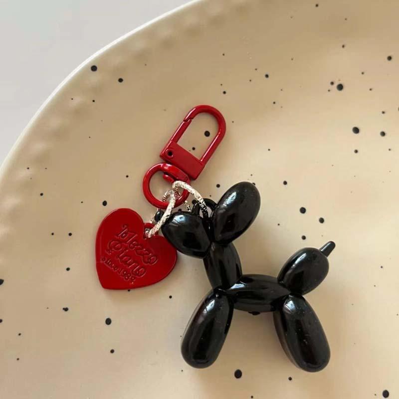 Jelly Cute Jelly Balloon Dog Keychain Pendant Cartoon Dog Chain Keychain - Lovely accessory jewelry gift for unisex keys