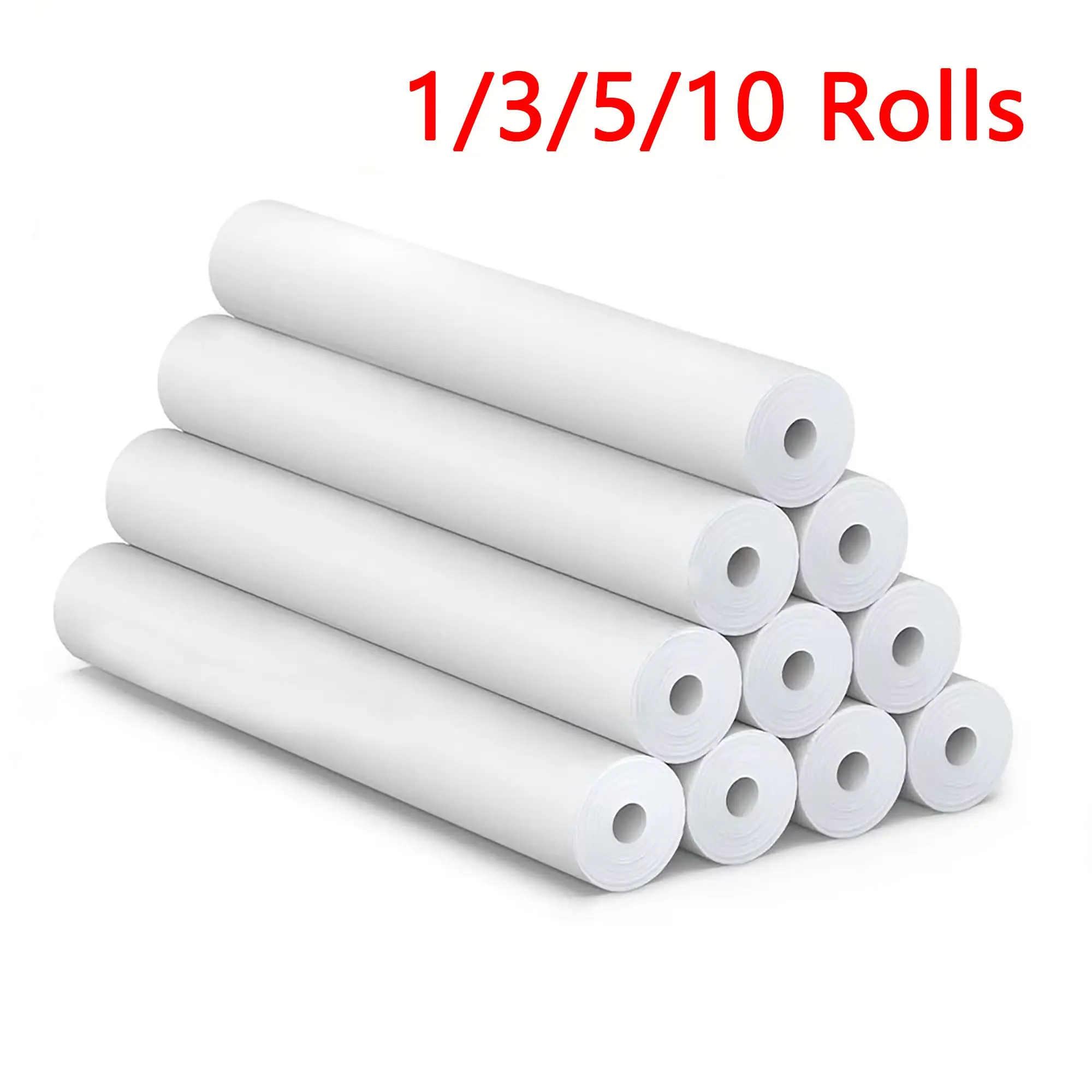 A4 Thermal Printing Paper Roll, 1/3/5/10 Rolls Fast Drying Continuous Sheets for Home and Office Use, Versatile Solution for Assignments and Contracts, Stationery Supplies