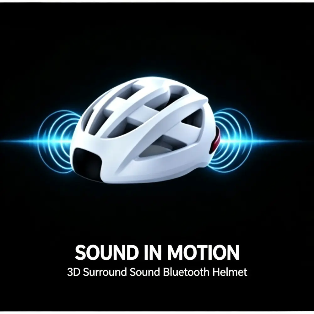 Bluetooth-compatible Cycling Helmet with 3D Surround Sound, Bicycle Safety Helmet, Secure Fit Design, Ideal for Outdoor Adventures, Bike Helmet, Riding Helmet