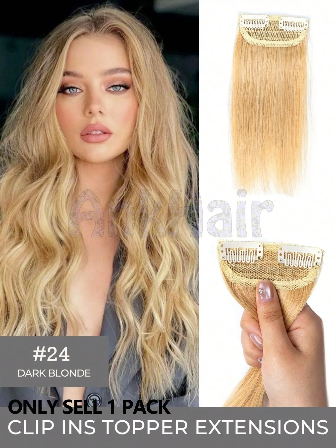 5pc/pack Real Human Hair Root Pad, Invisible, Lightweight & Comfortable, Ideal for Daily Wear, Photos & Events, Enhance Your Look Effortlessly