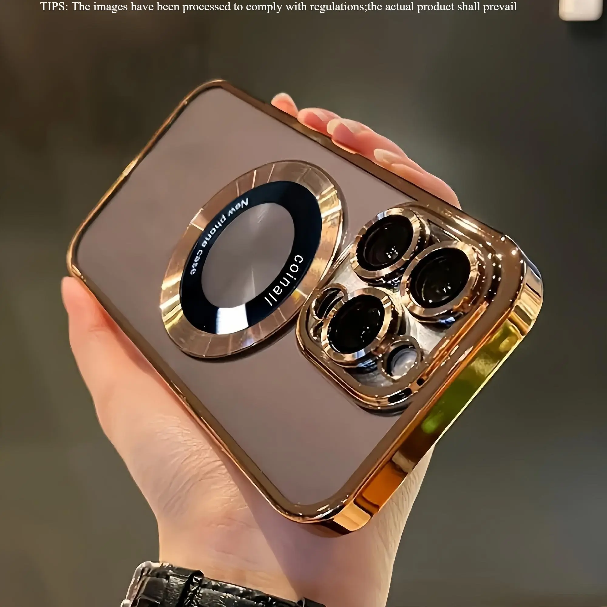 Luxury Clear Phone Case with Lens Protector, Shockproof Protective Protection Transparent Magnetic Cover, Phone Accessories, Shockproof Cellphone Accessory for iPhone 16/15/14/13/12/11 Pro Max Plus, Casing, Tpu Smartphone Cover