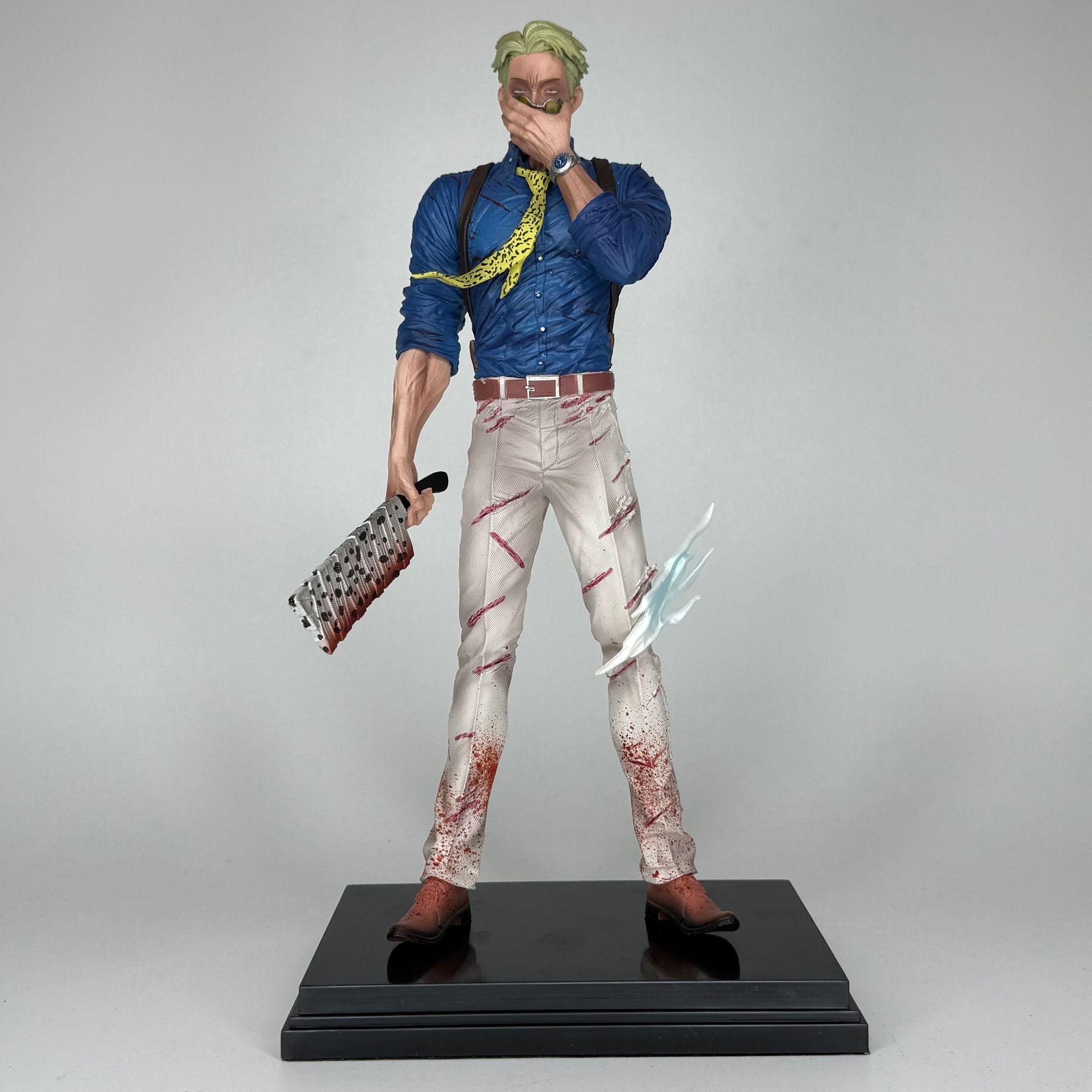 ​​Hot Jujutsu Kaisen Nanami Kento Final Battle 32cm Standing Pose Anime Figure Statue Desktop Decoration Adult Gifts