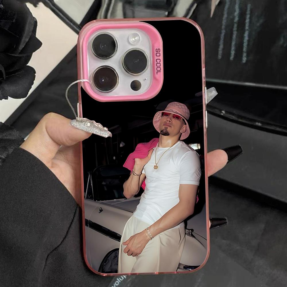 Omar Courtz Singer Phone Case For iPhone 17,16,15,14,13,12,11,Pro,Max,Plus,Mini,XS,SE Anti Fall Pink Matte Hard Bumper