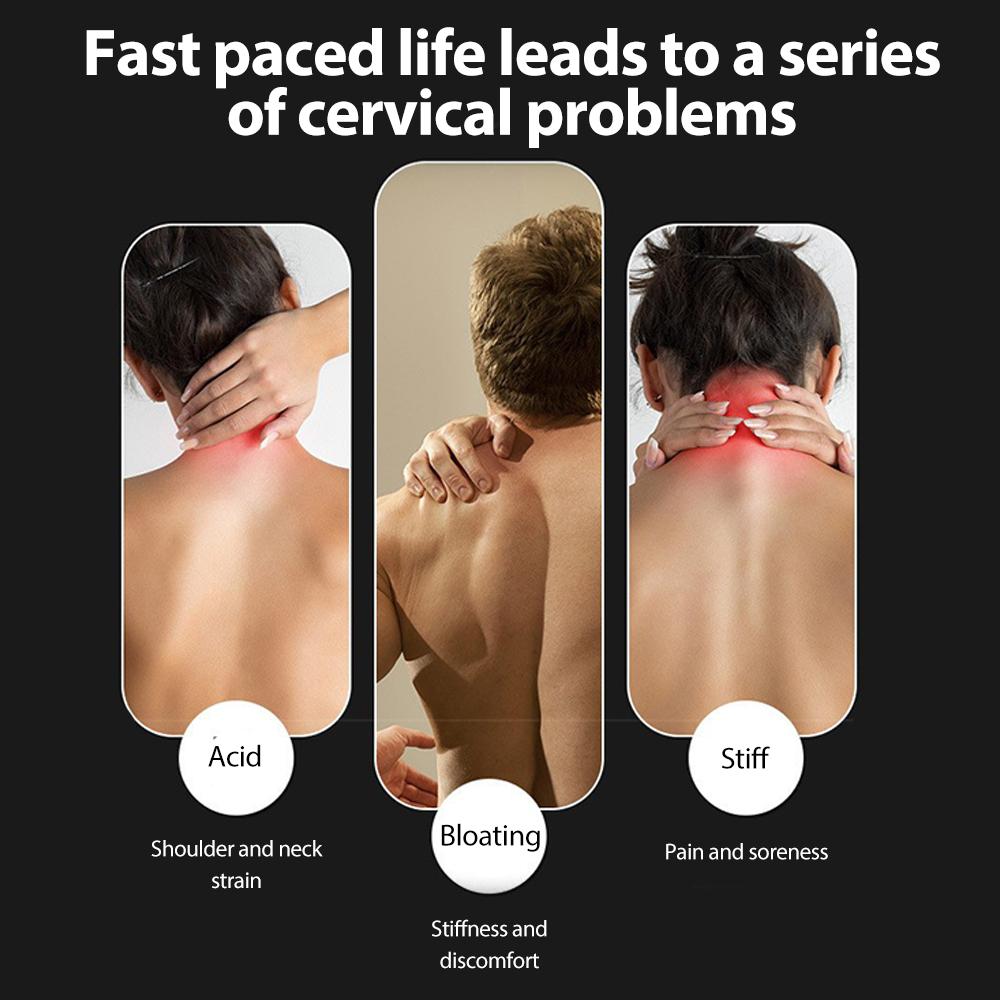 Smart Hanging Neck Massager EMS Muscle Massager Portable Hot Compress Neck and Cervical Spine Massager SPA Relaxation Treatment