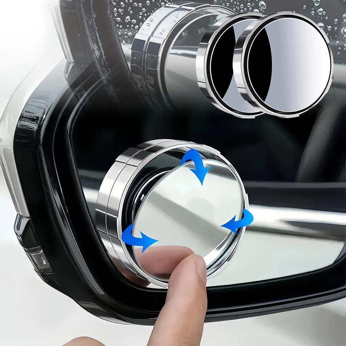 [Free !ship] Blind Spot Mirror 2Pcs Suction Cup for Car Ultra Rearview Side Mirror Rain Eyebrow Wide Angle View Automotive Safety Accessory 360 Adjustable Ultimate Rear Enhanced Visibility Driving Confidence Round Convex Mirror Car Ideal Parallel Parking