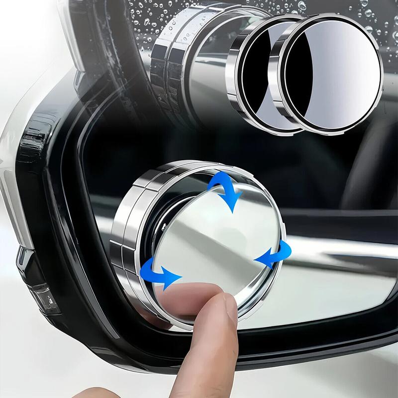 [Free !ship] Blind Spot Mirror 2Pcs Suction Cup for Car Ultra Rearview Side Mirror Rain Eyebrow Wide Angle View Automotive Safety Accessory 360 Adjustable Ultimate Rear Enhanced Visibility Driving Confidence Round Convex Mirror Car Ideal Parallel Parking