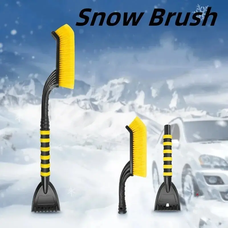 Car Snow Brush Extendable Cleaning Removal Shovel Scraper Winter Auto Brushes Windshield Deicer Remover Tools Wash Defroster Car Cleaning Supplies