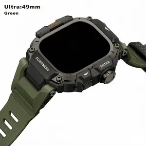 NanoArmor Hybrid Band with Metal Matrix Frame for Apple Watch Ultra 3/2/1 : 49mm – Aerospace-Grade Aluminum Core, Self-Healing Silicone Coating, Anti-Static & Anti-Fingerprint Finish. 【Watch Not Included】