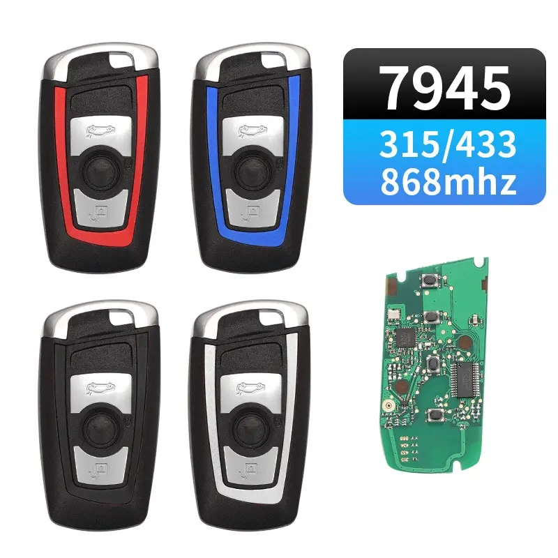 YGOHUF5662/YG0HUF5767 With PCF7945 Chip FEM/BDC/CAS4 Systems 315/433/868 Mhz Car Remote Key For BMW 3 5 7 Series X1 X3 X4 X5 X6