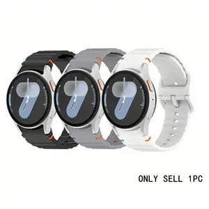 3-Pack Sport Bands for Galaxy Watch 7, Soft Silicone Replacement Straps, Compatible with Samsung Galaxy Watch Fe/6/5/4, Unisex, Durable, Fashionable, Smart Watch Accessories, Smartwatch Accessories