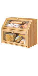 Bamboo Bread Slicer, Adjustable Bread Slicer Guide with 3 Thickness Size, Foldable Compact Chopping Cutting Board, Great for Homemade Bread, Cakes, Bagels