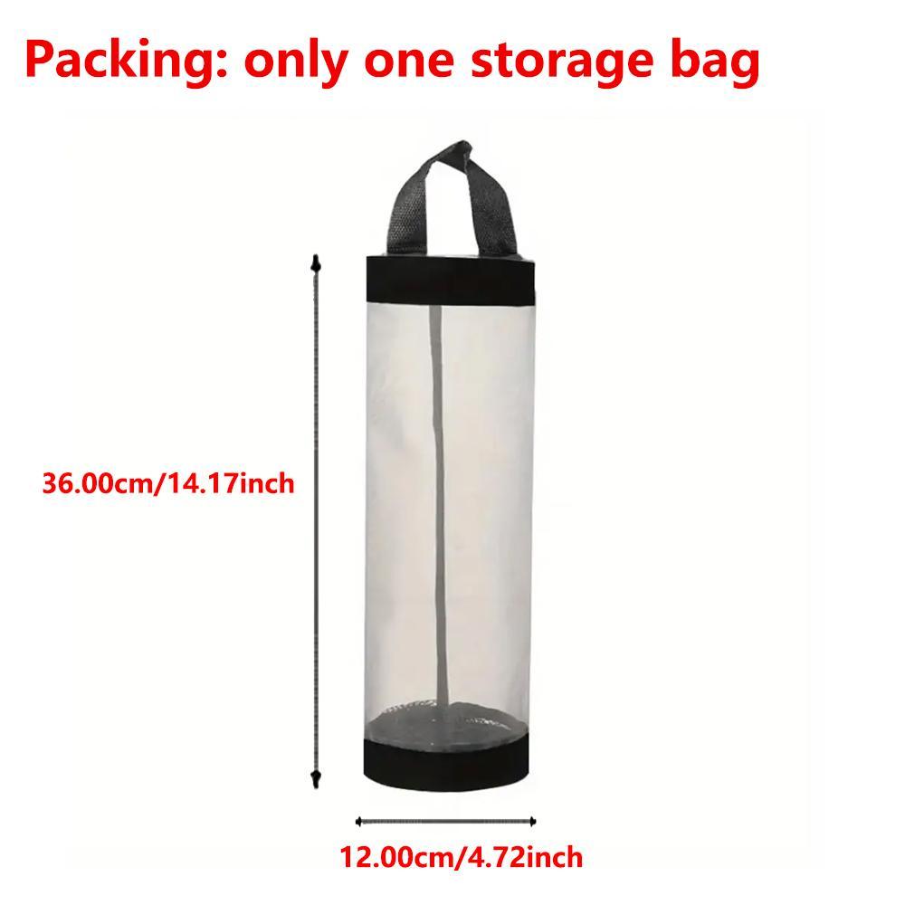 Space Saving Mesh Waste Bag Organizer, 1 Count/2 Counts Wall Mounted Garbage Bag, Household Shopping Bag Storage Container for Home Kitchen
