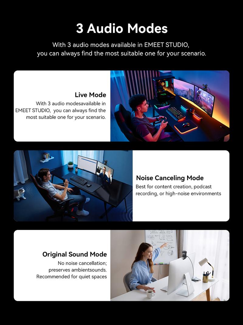 EMEET PIXY Dual-Camera AI-Powered PTZ Camera 4K for Gift, AI Tracking for Switch 2 camera, PDAF&AI Autofocus 0.2s, 1/2.55'' Sensor, 3 Mics, Privacy Mode, Gesture Control, 4K Webcam for Streaming/Gaming and OBS/Twitch/Switch 2, TikTokShopBlackFriday