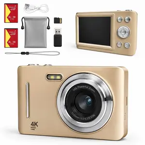Portable Digital Camera with Dual Rechargeable Batteries, Memory Card and Reader Included, Ideal for Creators and Travelers