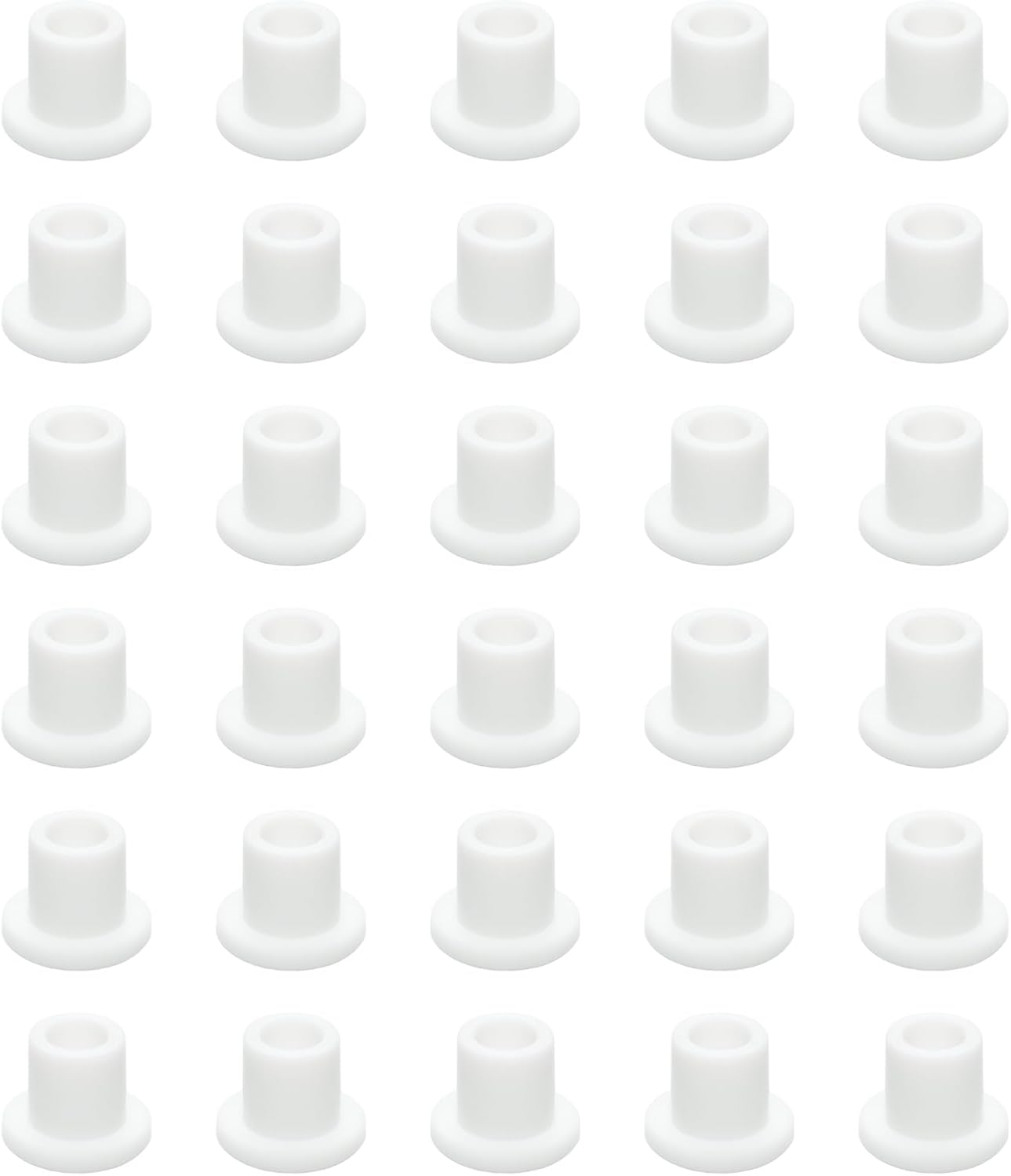 30 countS Silicone Rubber Plug,White Hole Plug,Waterproof Plug Tube Plugs Hole Plug,Flexible Hole Plug Cover Fit for 0.33"/8.3mm