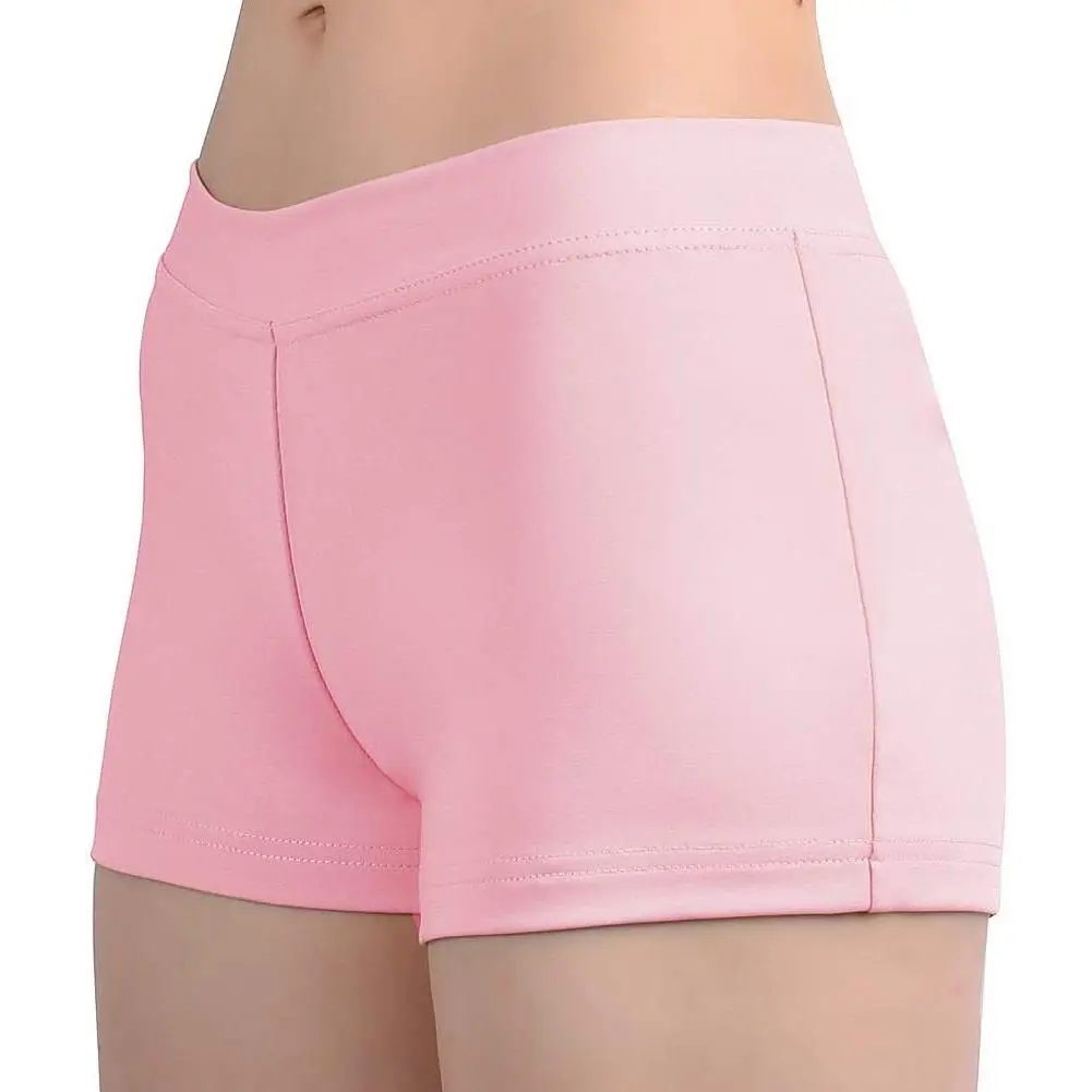 Boy Cut Low Rise Booty Shorts - Spandex Active Dance Yoga Workout Fitness Shorts for Women