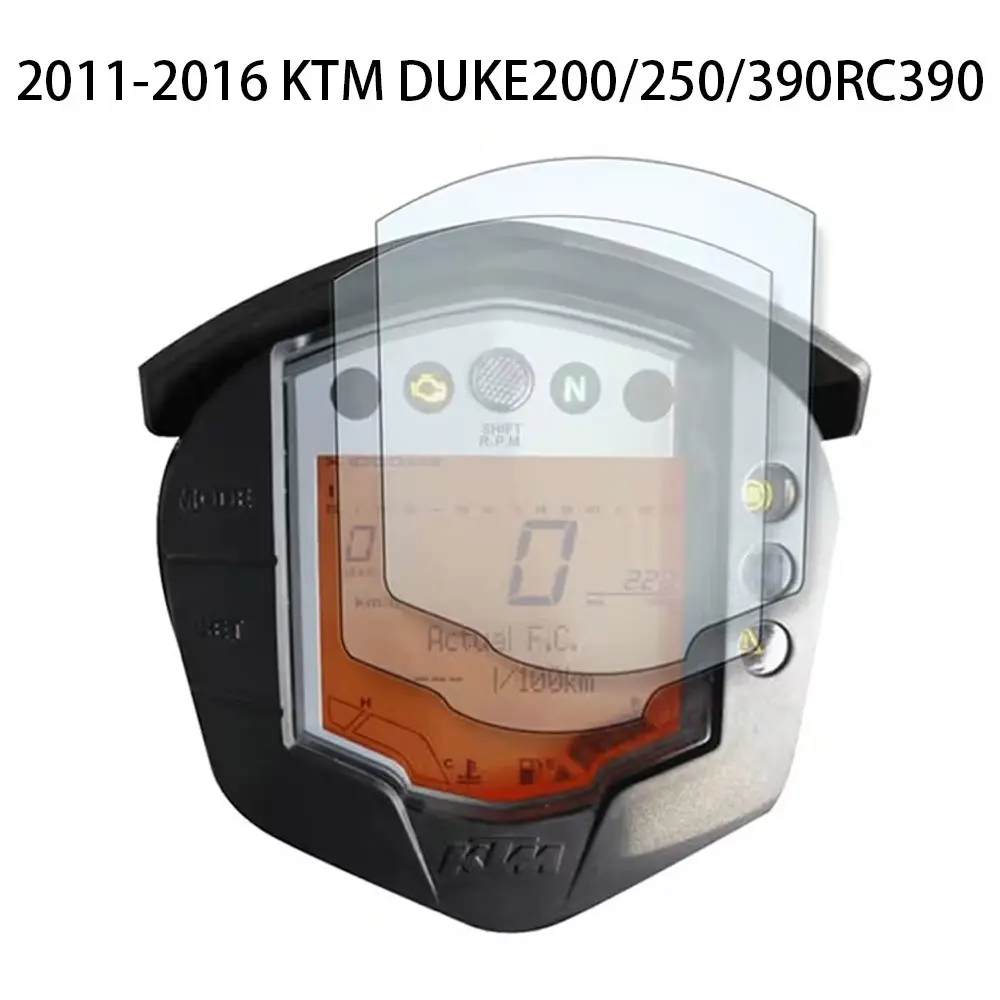 Motorcycle Dashboard Protection Film for Ktm Duke200/250/390rc390, HD Anti-Scratch Display Screen Protector, Tpu Soft Film