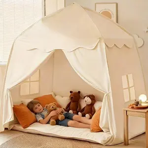 Mongolian Tent Indoor Outdoor Castle Playhouse & Secret Base, Foldable Portable Game Tent, Christmas Birthday Gift