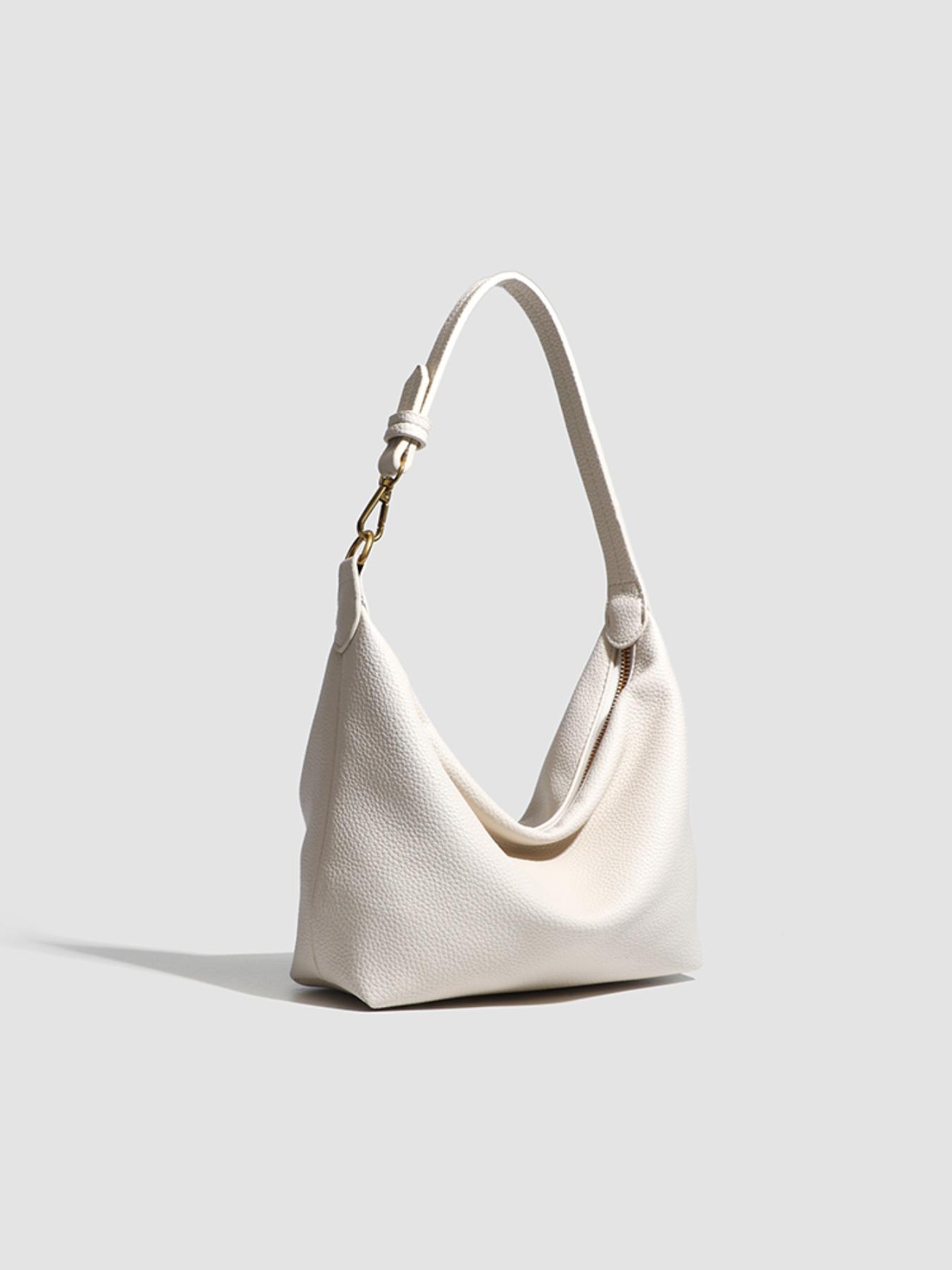 Women's Solid Color Shoulder Bag, Fashionable Large Capacity Crossbody Bag for Daily Used, Casual Trendy Versatile High-quality Daily Commuting Bag, Elegant Commuter Bag