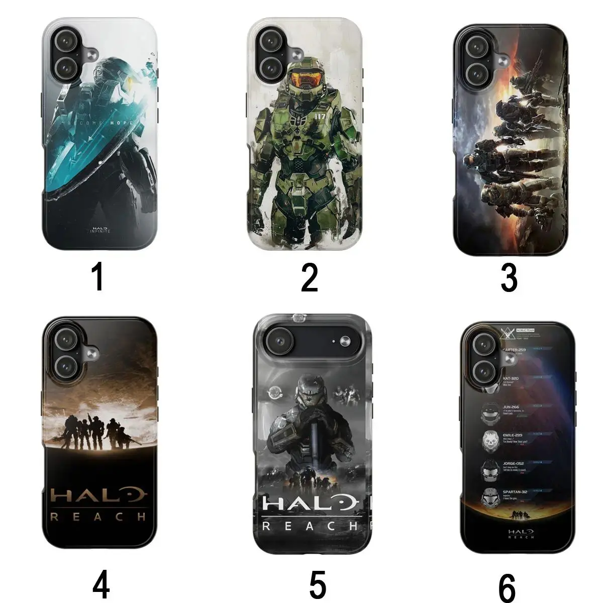 "Halo: Reach" (Ver. 3) Phone Case – Compatible with iPhone 11–17 Pro Max/Plus and Samsung Galaxy S23–25 series; a stylish, creative dual-layer case that makes an ideal gift for men and women.