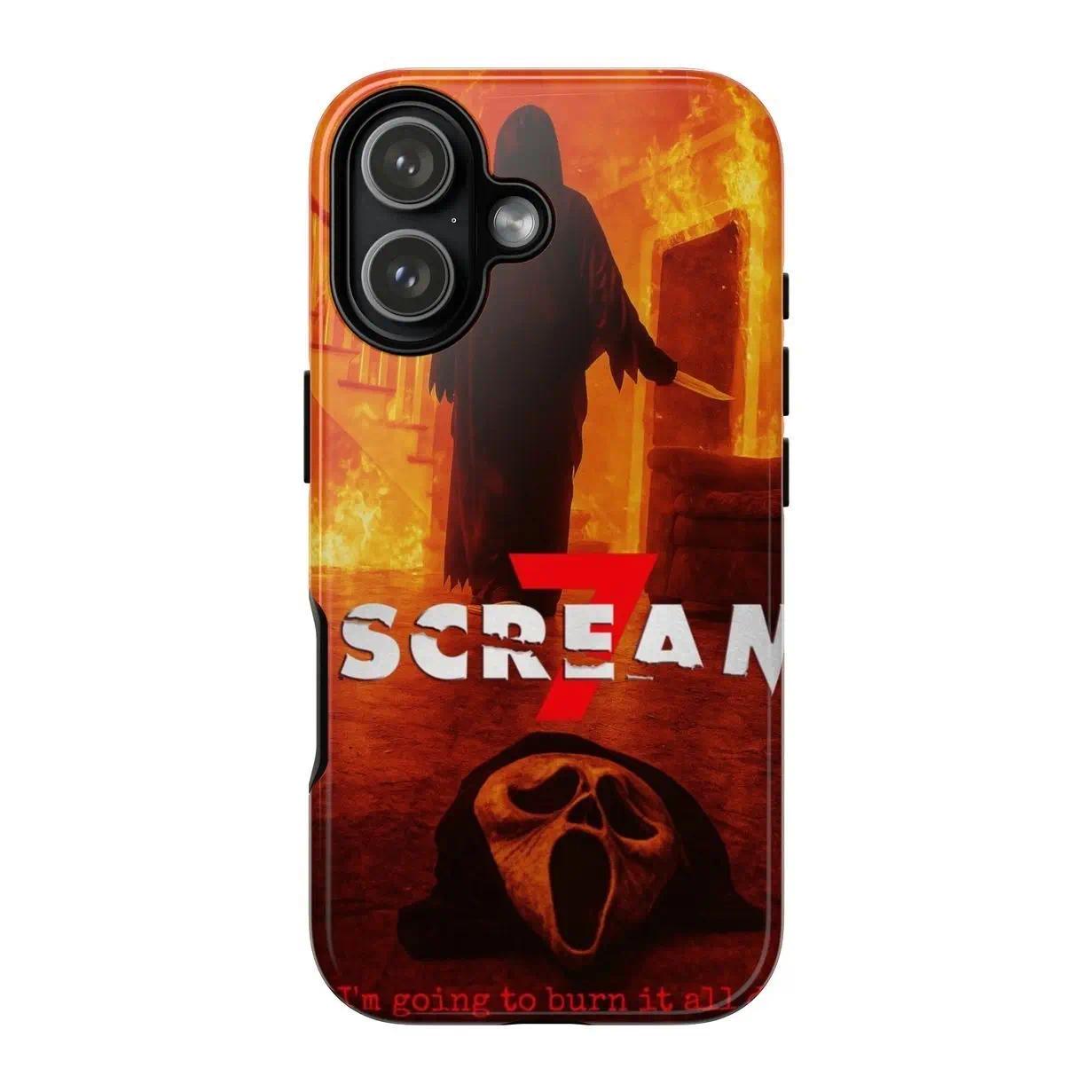 Scream 7 30th Anniversary of Scream Tour 2026 Movie Double-layer durable phone Cases For iPhone 17 16 15 14 13 12 Promax Pro Plus, hard shell protection ,Unique design,best Gift