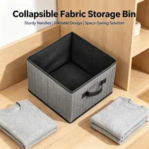 Lidless Non-woven Fabric Drawer Storage Box, Organize messy clothes & sundries for easy access, lightweight soft cloth material, divided drawer design, open top for clear viewing, suitable for desk & wardrobe to store small items