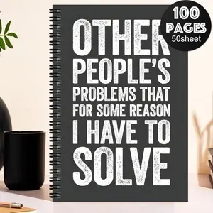 Funny Boss Day Spiral Notebook, Office Humor Gift, Smooth Writing Paper, Durable Cover, Team Collaboration, Personal Notes, School Supplies