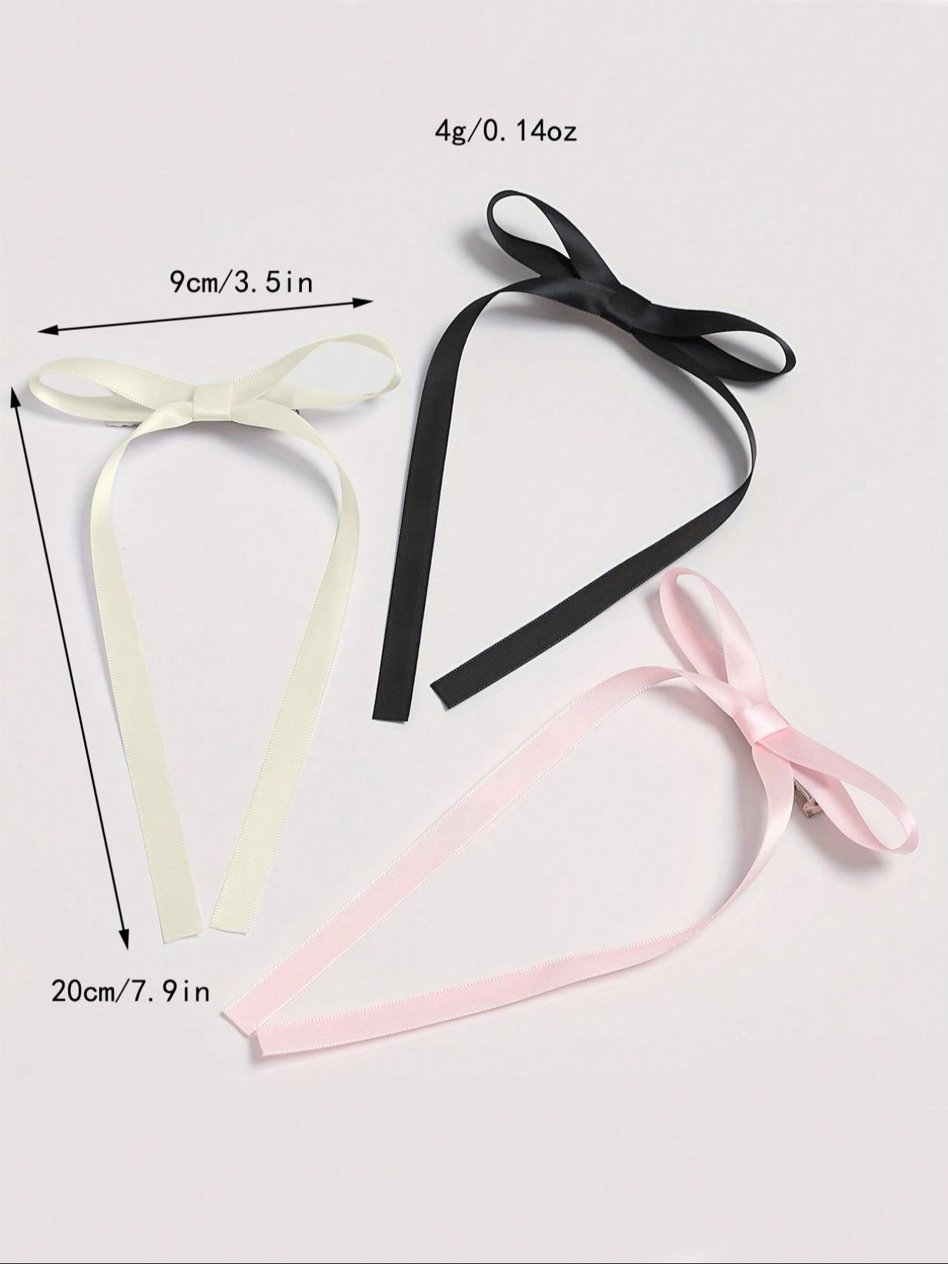 Cute Bowknot Ribbon Design Hair Clips, Cute Hair Accessories for Women & Girls, Minimalist Headwear Suitable for Hair, Fashion Hair Accessories for Party, Daily Clothing Decor, Super Cute Clips