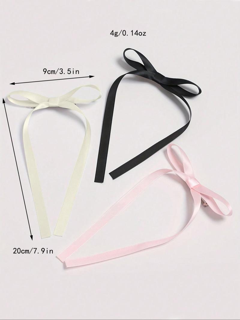 Cute Bowknot Ribbon Design Hair Clips, Cute Hair Accessories for Women & Girls, Minimalist Headwear Suitable for Hair, Fashion Hair Accessories for Party, Daily Clothing Decor, Super Cute Clips